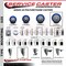 Service Caster 5'' Blue Polyurethane Wheel Swivel 3/4'' Square Stem Caster Set 2 Brakes, 4PK SCC-SQ20S514-PPUB-BLUE-PLB-34-2-S-2 - alternate 2